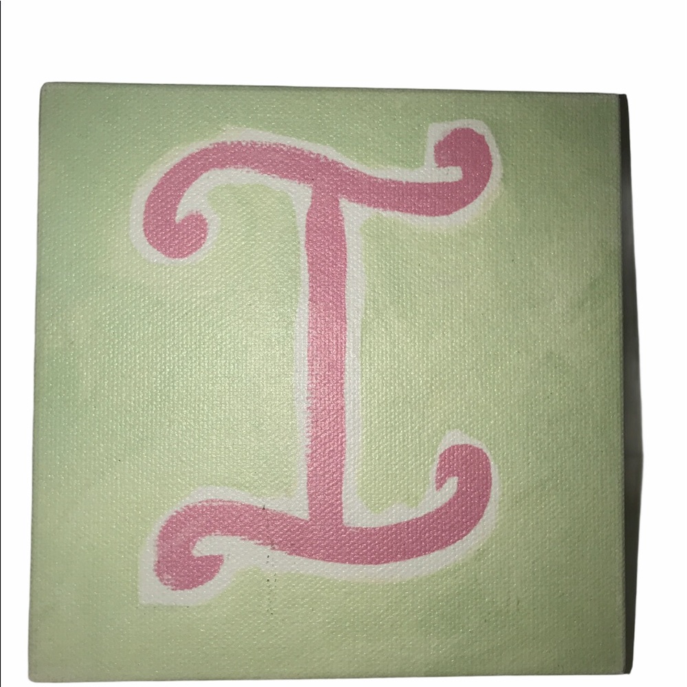 Pottery BarnnKids Wood Canvas Block Letter I